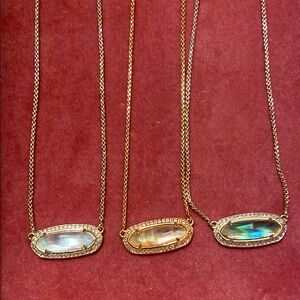 3 Kendra Scott pendant necklaces